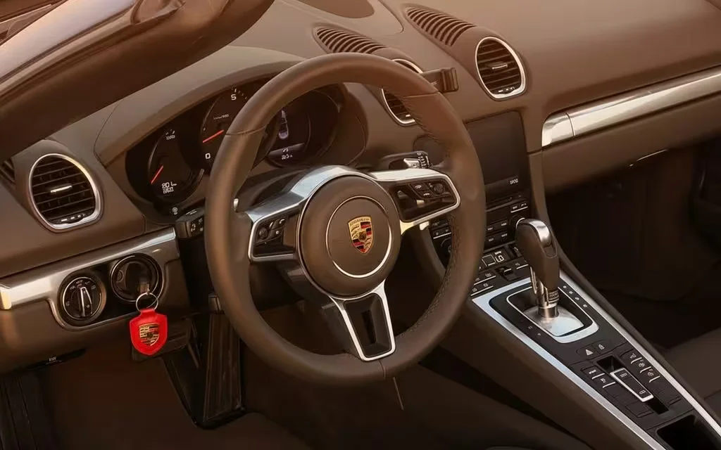 Porsche Boxster 2024 interior view showing trim