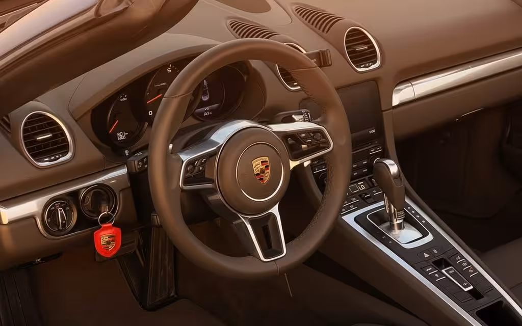 Porsche Boxster 2024 interior view showing trim