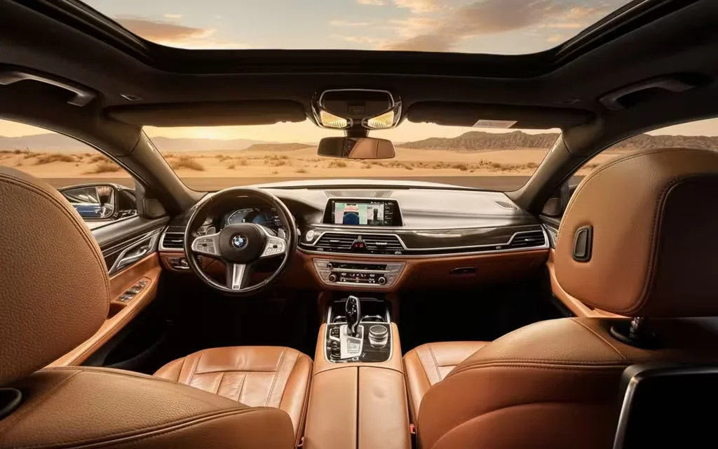 Bmw 730 2022 dashboard and infotainment – rental in Dubai