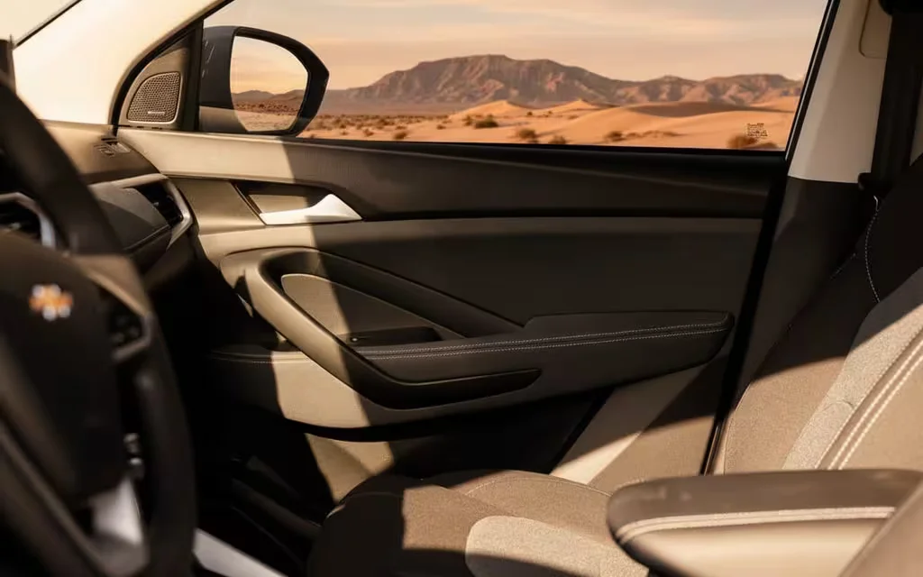 Chevrolet Captiva 2024 interior view showing trim – rental in Dubai