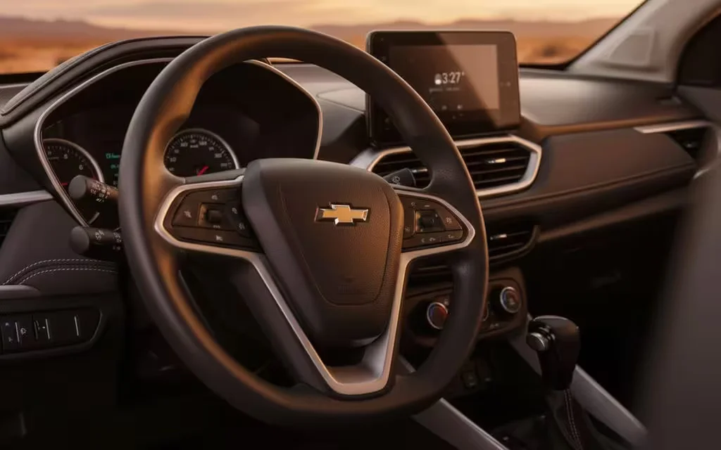 Chevrolet Captiva 2024 dashboard and infotainment – rental in Dubai