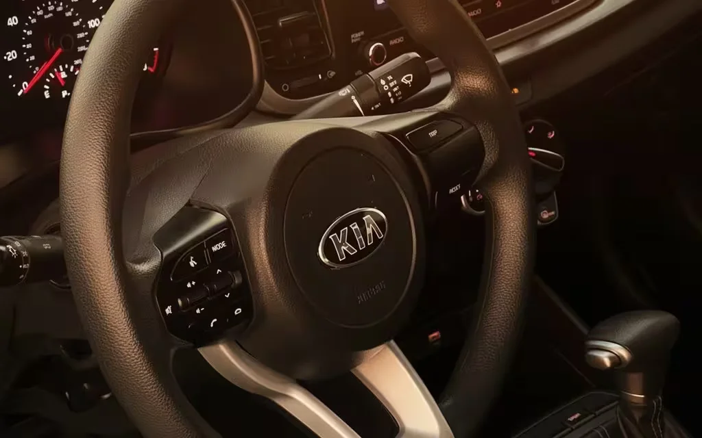 Kia Rio 2022 interior view showing trim – rental in Dubai