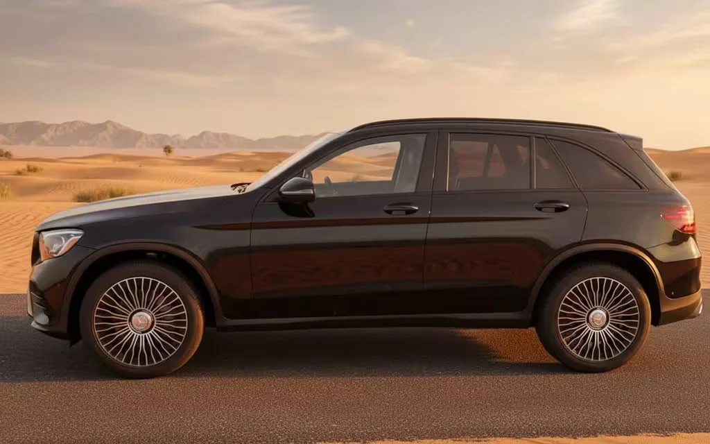 Mercedes Glc300 2020 Black side profile