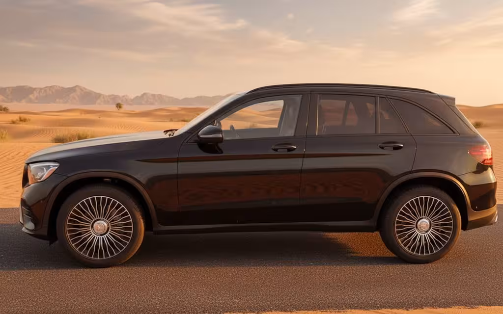 Mercedes Glc300 2020 Black side profile