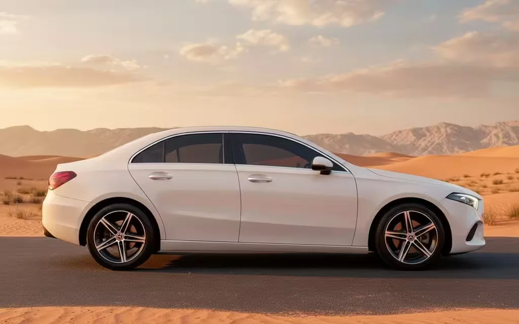 Mercedes A220 2025 White side profile