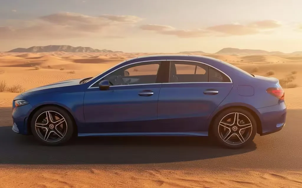 Mercedes A220 2022 Blue side profile