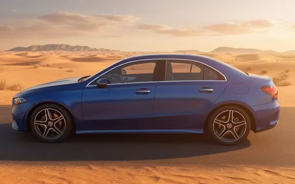 Mercedes A220 2022 Blue side profile