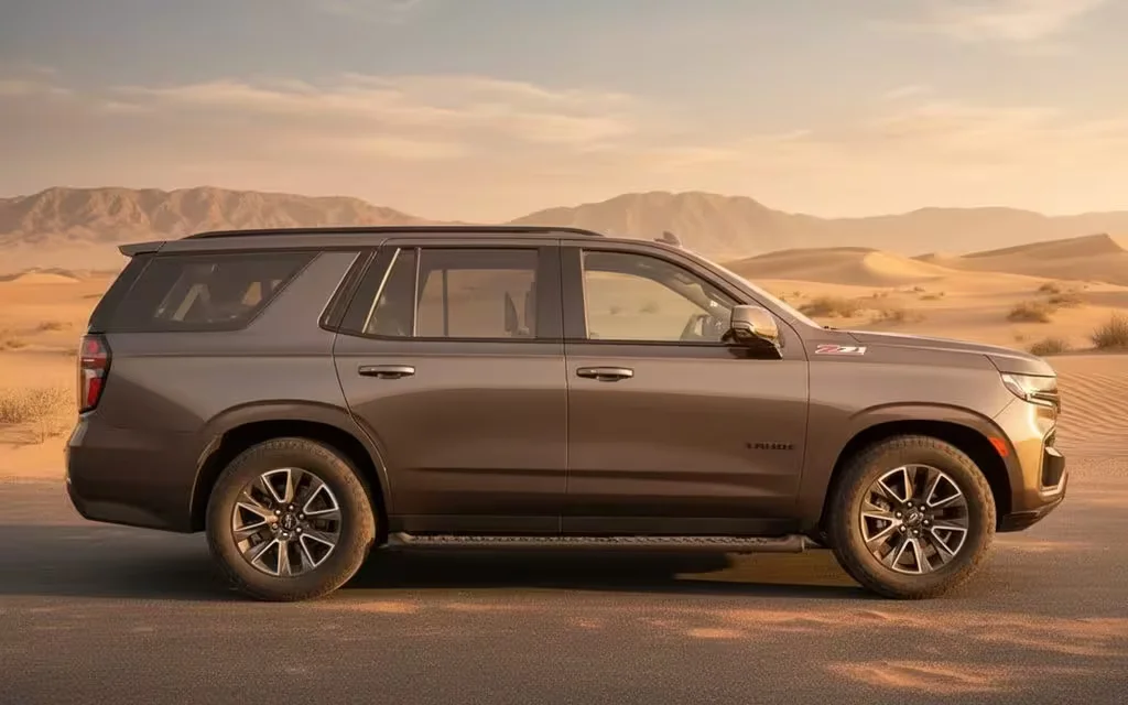 Chevrolet Tahoe 2021 Brown side profile – rental in Dubai