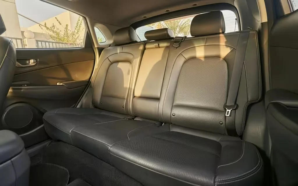 Hyundai Kona 2020 leather seats and cabin – rental in Dubai