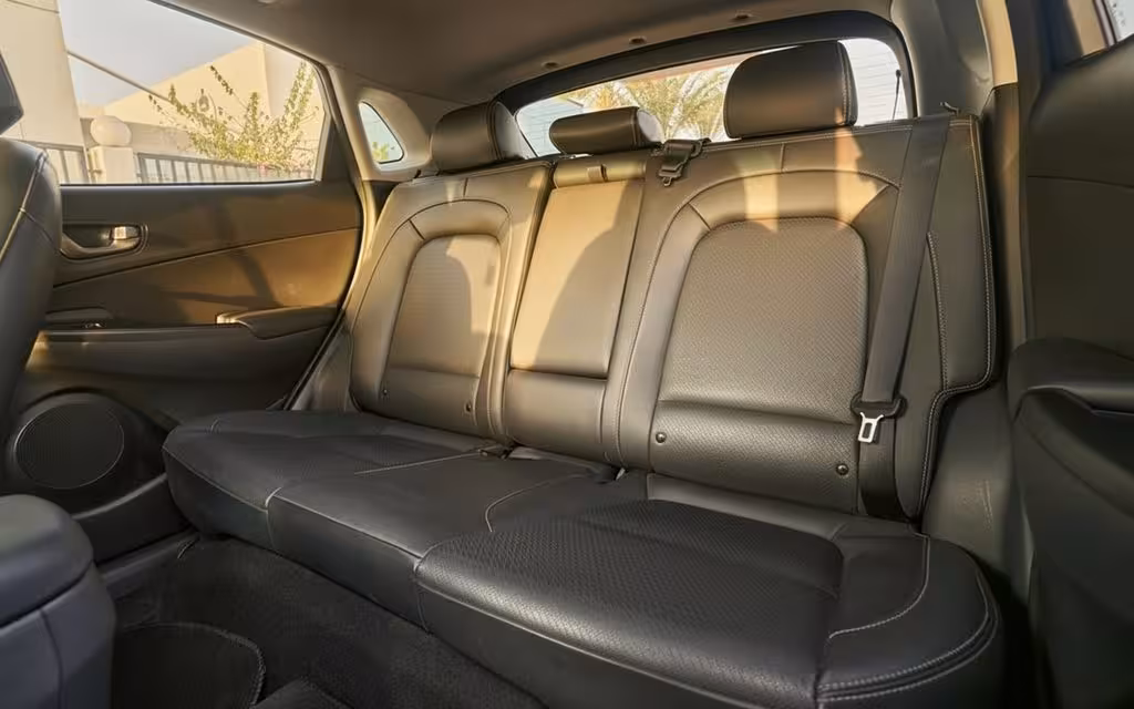 Hyundai Kona 2020 leather seats and cabin – rental in Dubai