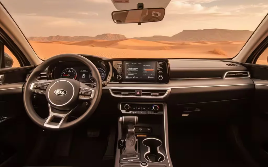 Kia K5 2021 dashboard and infotainment