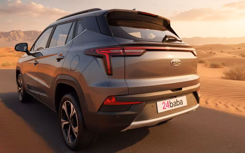 Jac Js4 2023 Grey rear view showing taillights – rental in Dubai