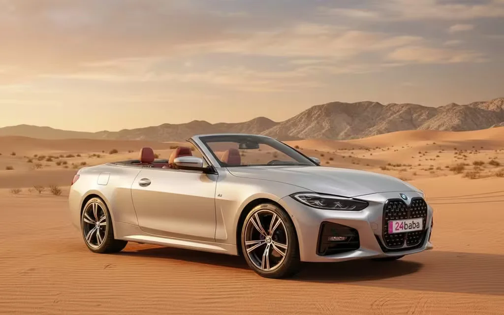 Bmw 420 2023 Grey side profile – rental in Dubai