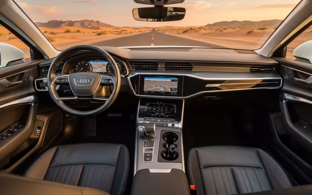 Audi A6 2021 dashboard and infotainment