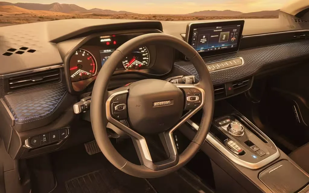 Haval Jolion 2024 dashboard and infotainment – rental in Dubai
