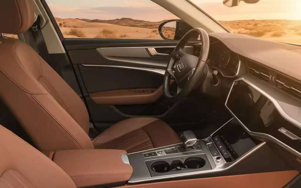 Audi A6 2021 interior view showing trim