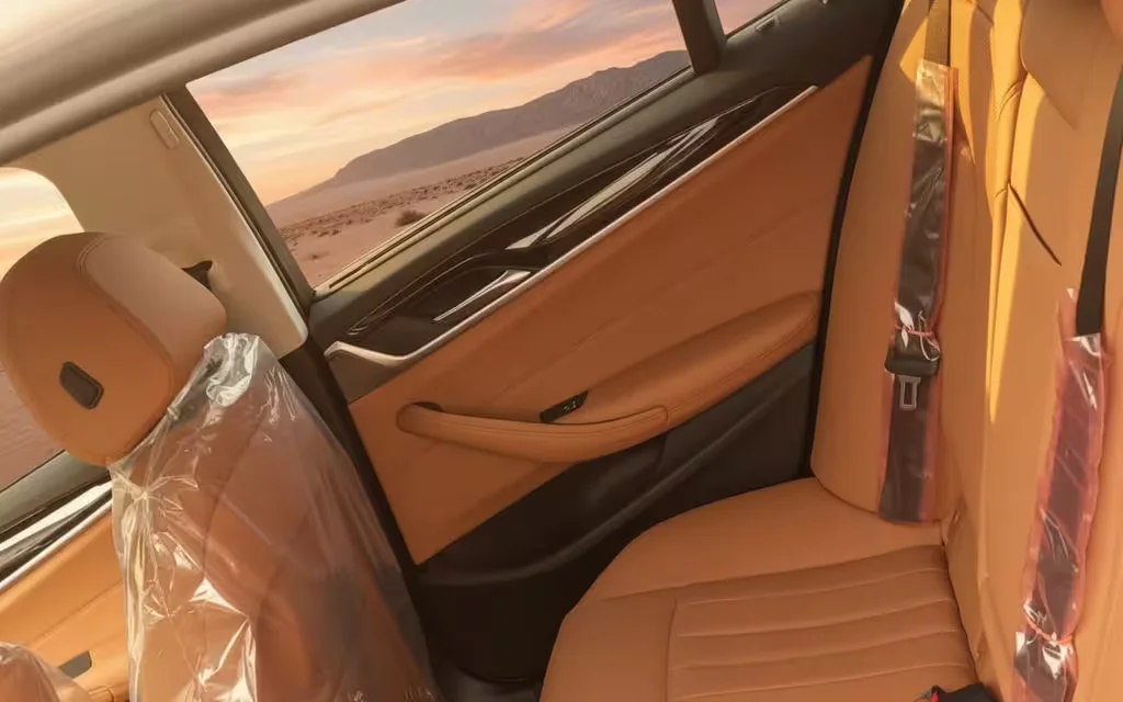Bmw 520 2021 leather seats and cabin – rental in Dubai