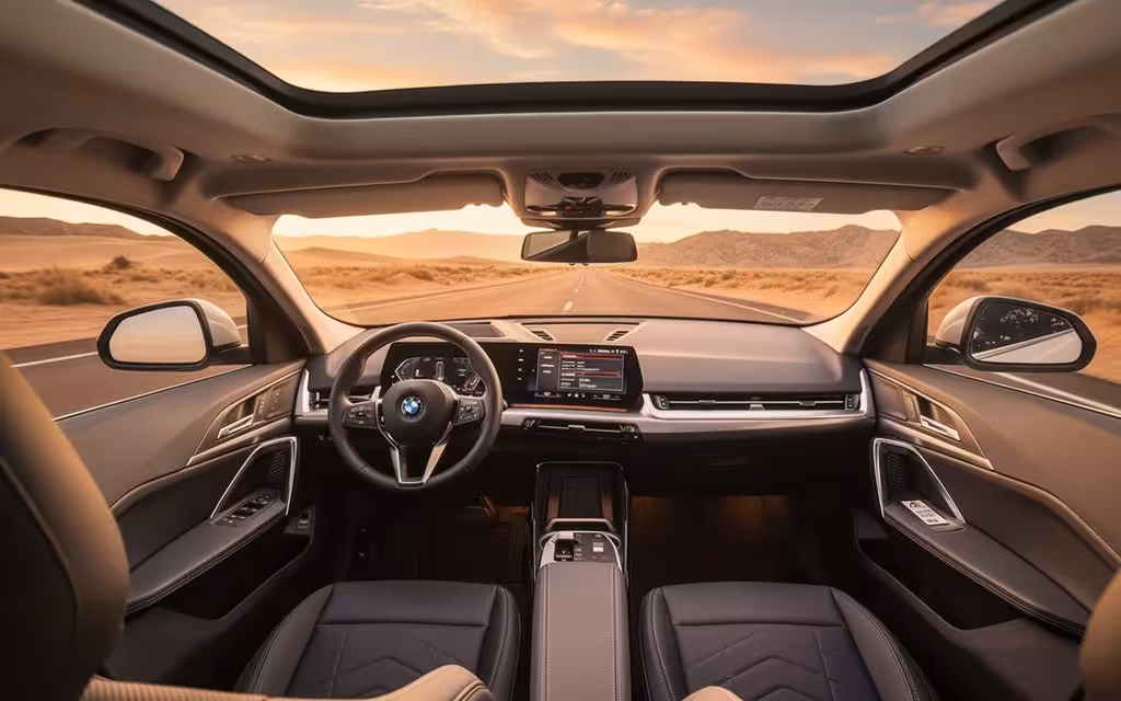 Bmw X2 2024 dashboard and infotainment – rental in Dubai