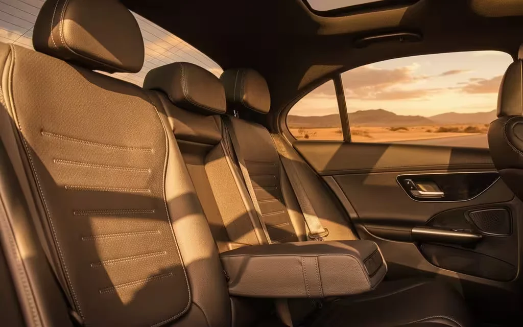 Mercedes C300 2023 leather seats and cabin