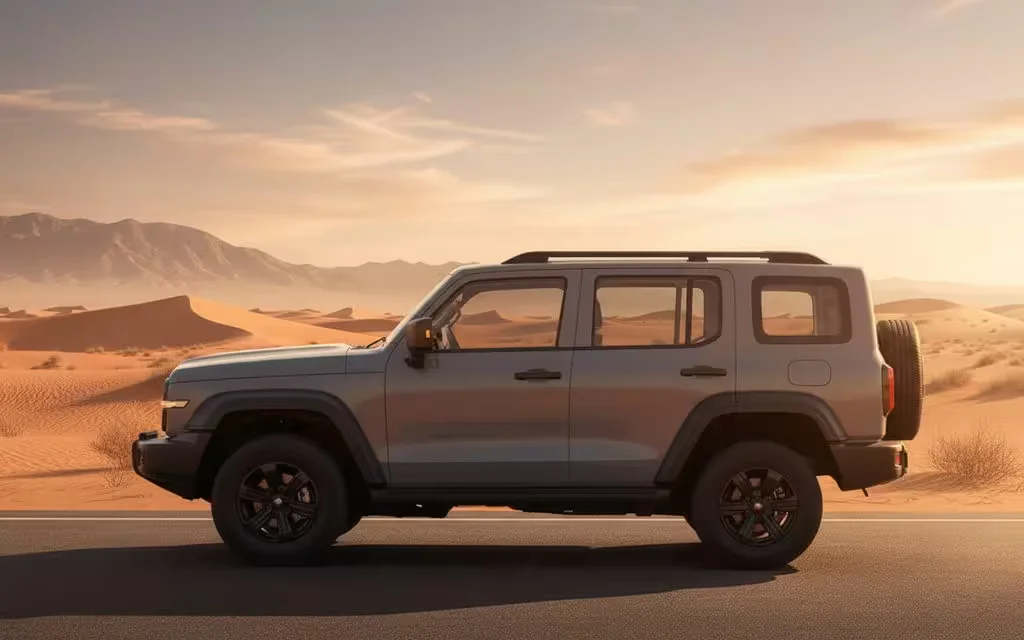 Tank 300 2023 Grey side profile – rental in Dubai