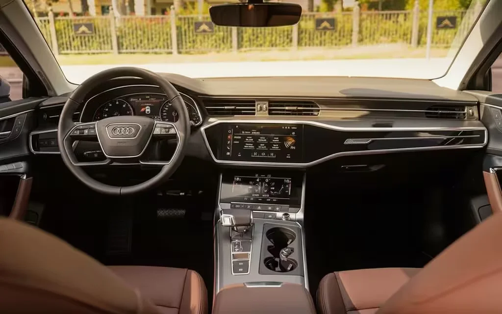 Audi A6 2022 dashboard and infotainment
