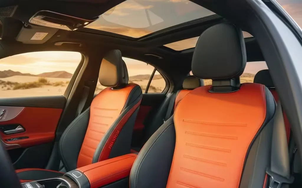 Mercedes C200 2024 leather seats and cabin