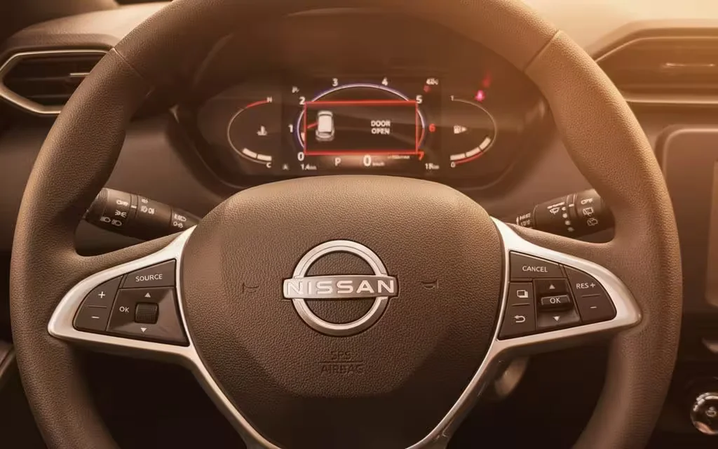 Nissan Magnite 2025 interior view showing trim – rental in Dubai