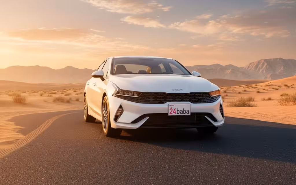Kia K5 2023 White rental in Dubai