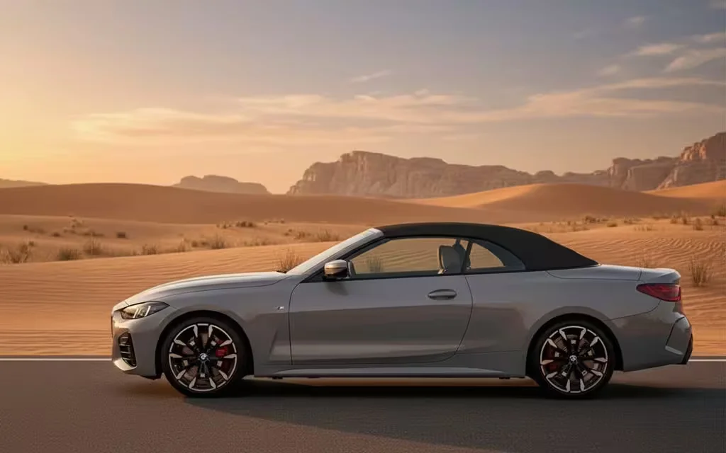 Bmw 420 2025 Grey side profile – rental in Dubai