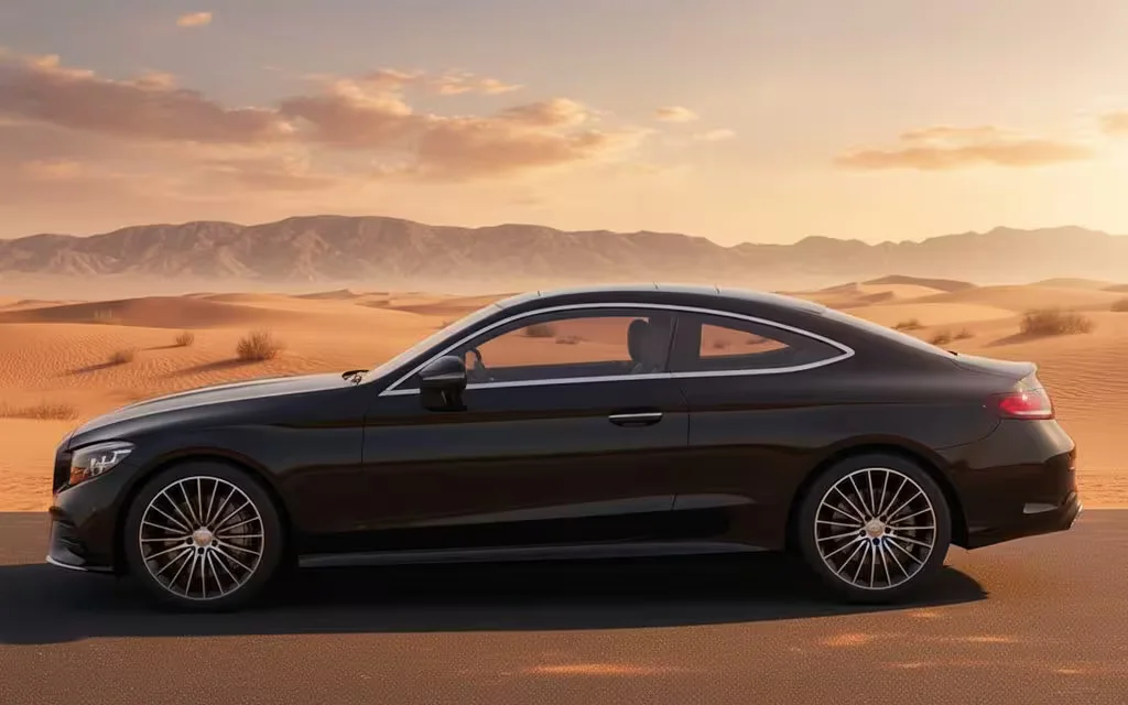 Mercedes Cle200 2024 within side profile – rental in Dubai