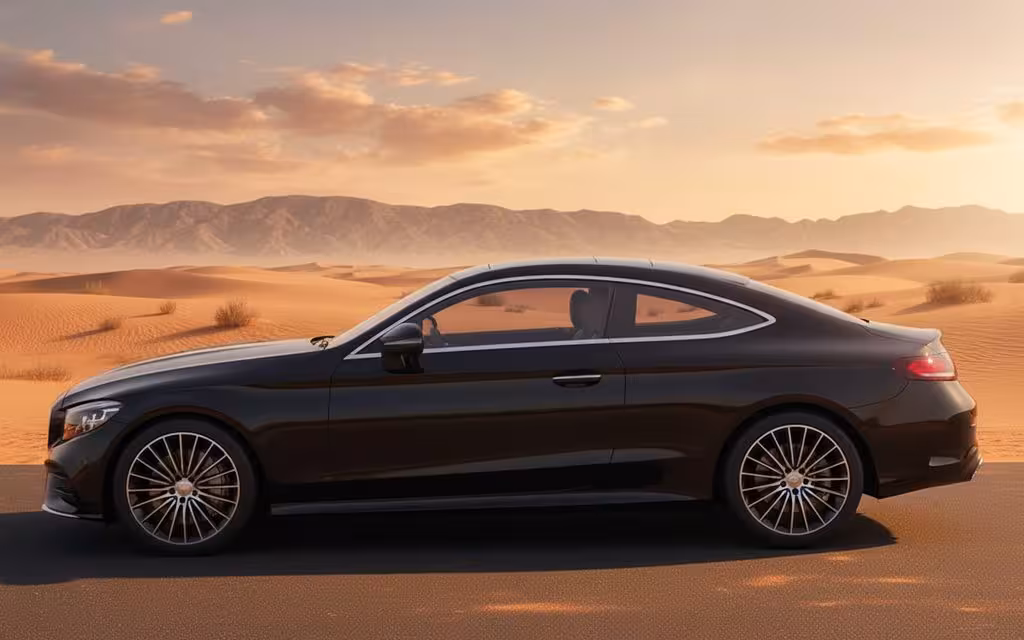 Mercedes Cle200 2024 within side profile – rental in Dubai