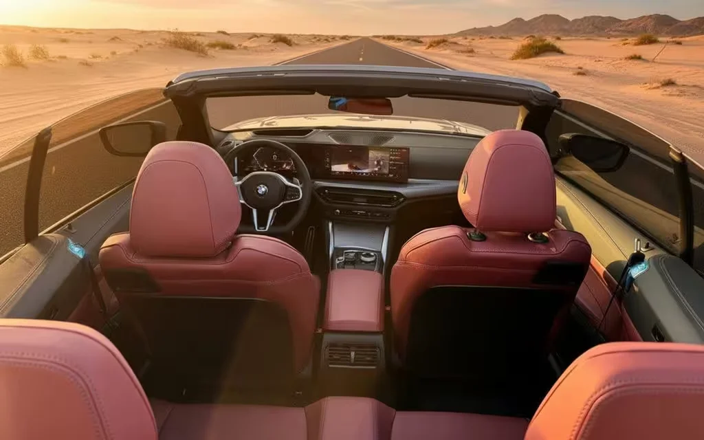 Bmw 420 2025 leather seats and cabin – rental in Dubai