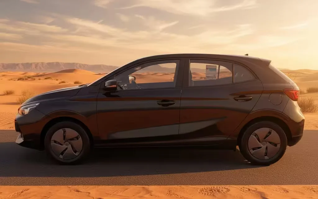 Mg 3 2025 Black side profile – rental in Dubai