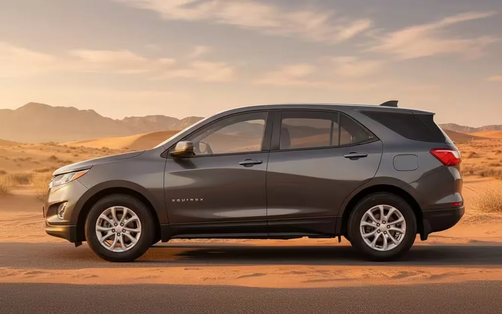 Chevrolet Equinox 2020 Grey side profile – rental in Dubai