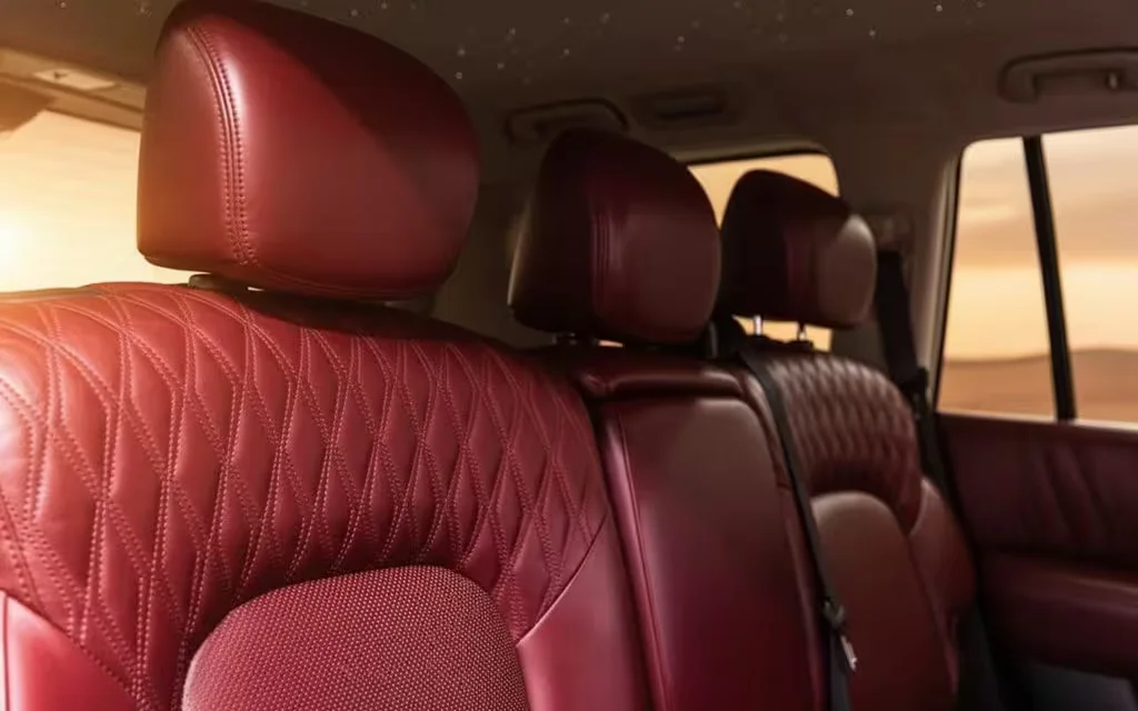 Nissan Patrol 2025 interior view showing trim – rental in Dubai