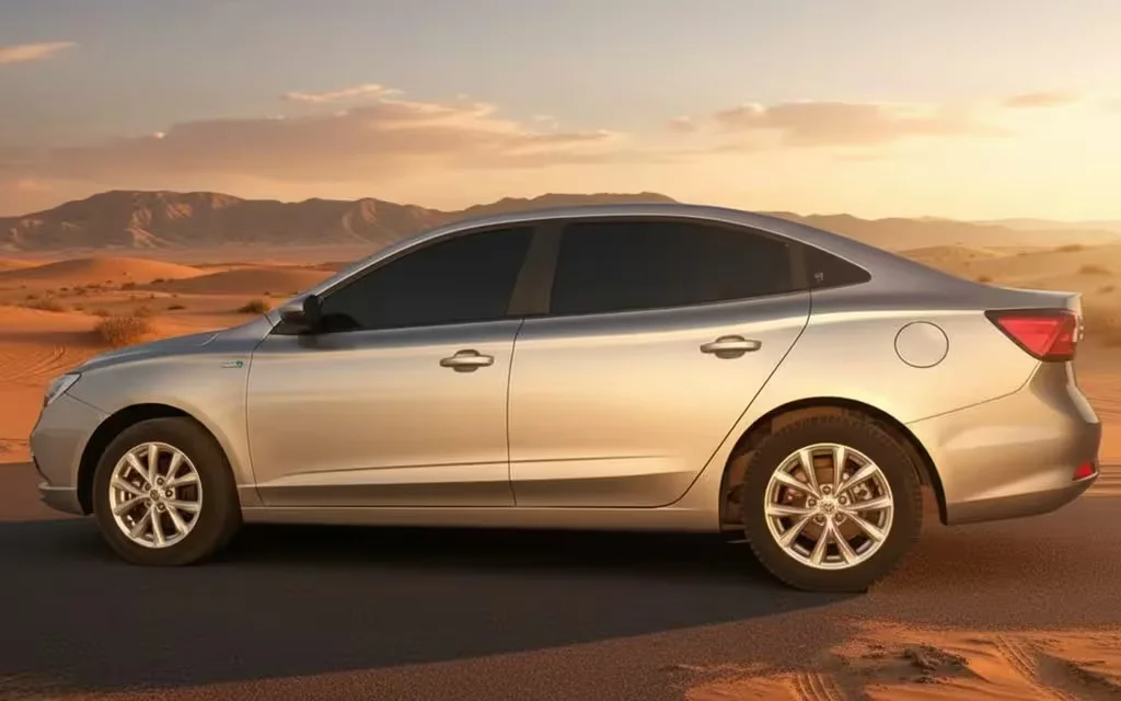 Mg 5 2022 Silver side profile – rental in Dubai