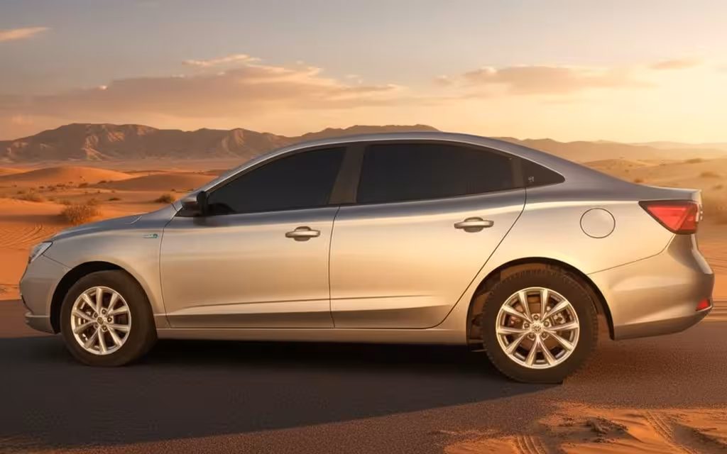 Mg 5 2022 Silver side profile – rental in Dubai