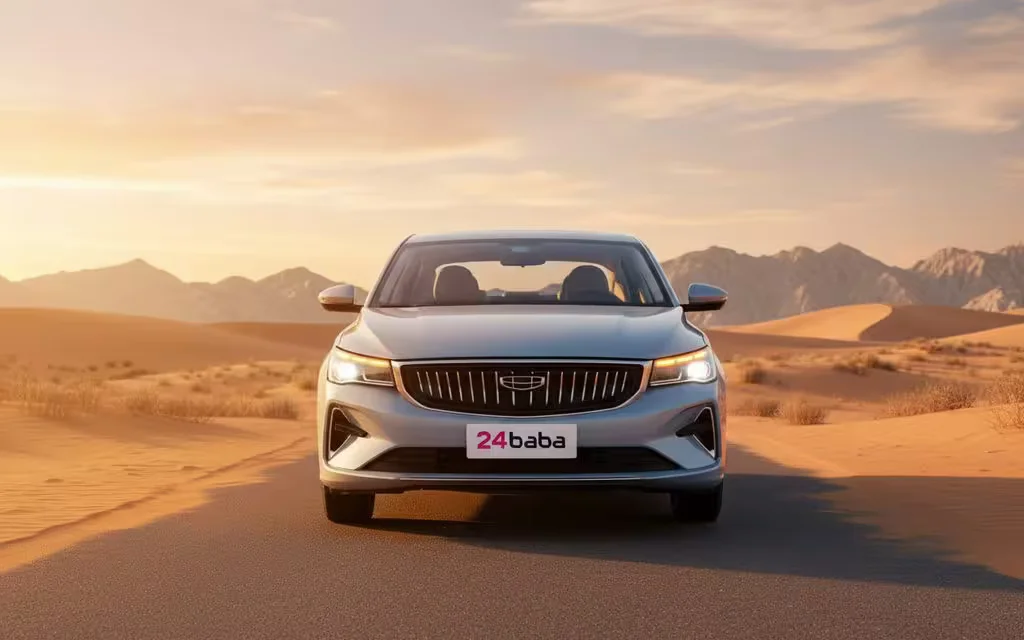 Geely Emgrand 2022 Grey front view with headlights