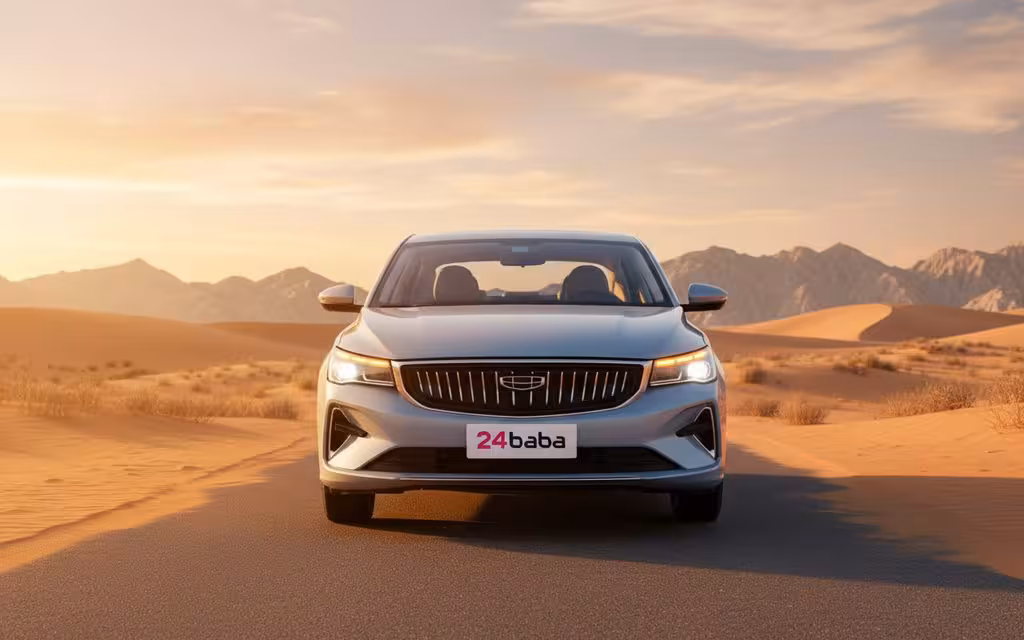 Geely Emgrand 2022 Grey front view with headlights