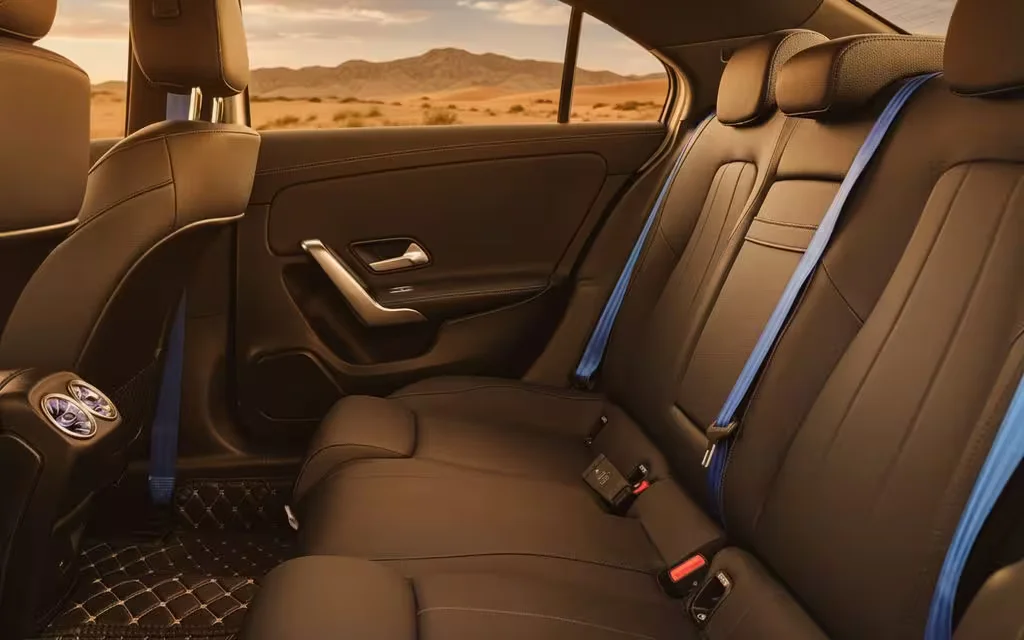 Mercedes A200 2023 leather seats and cabin