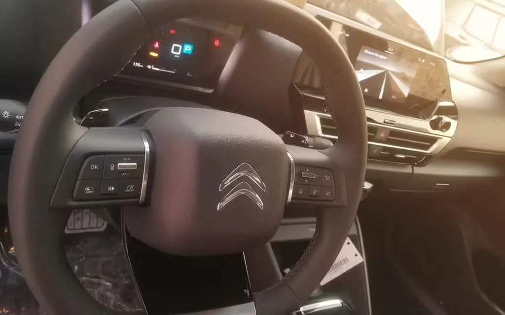 Citroen C4 2024 interior view showing trim – rental in Dubai