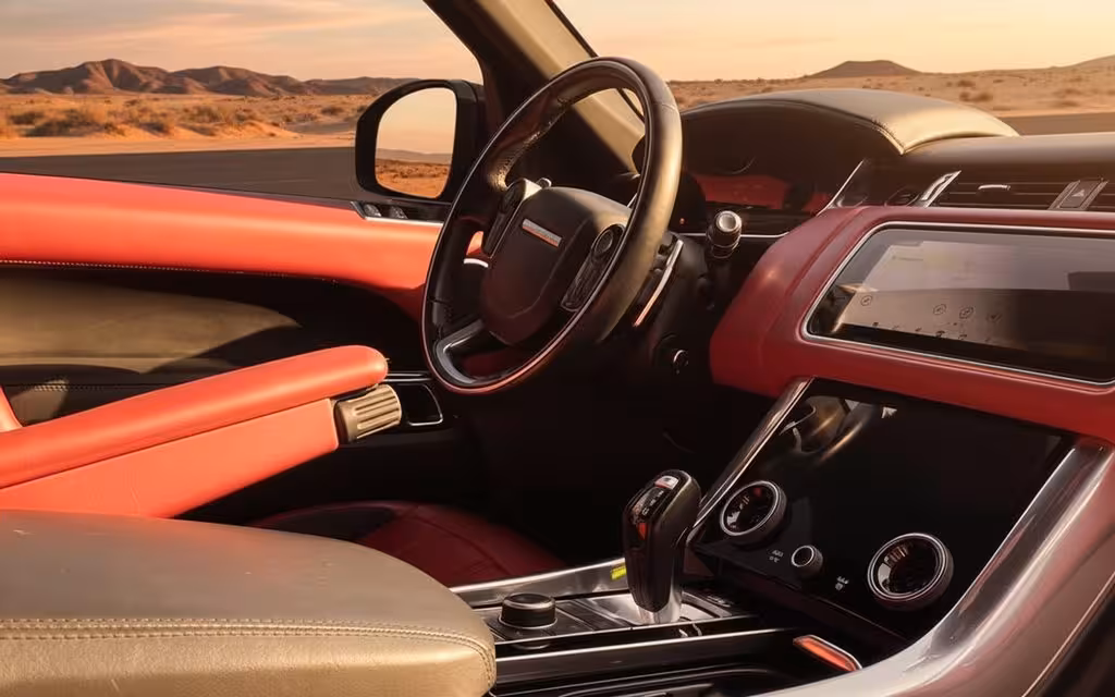 LandRover RangeRoverSport 2020 interior view showing trim – rental in Dubai