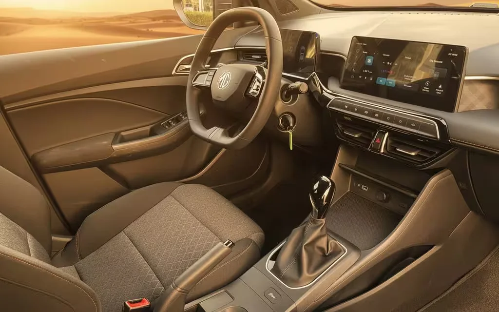 Mg 3 2025 interior view showing trim – rental in Dubai