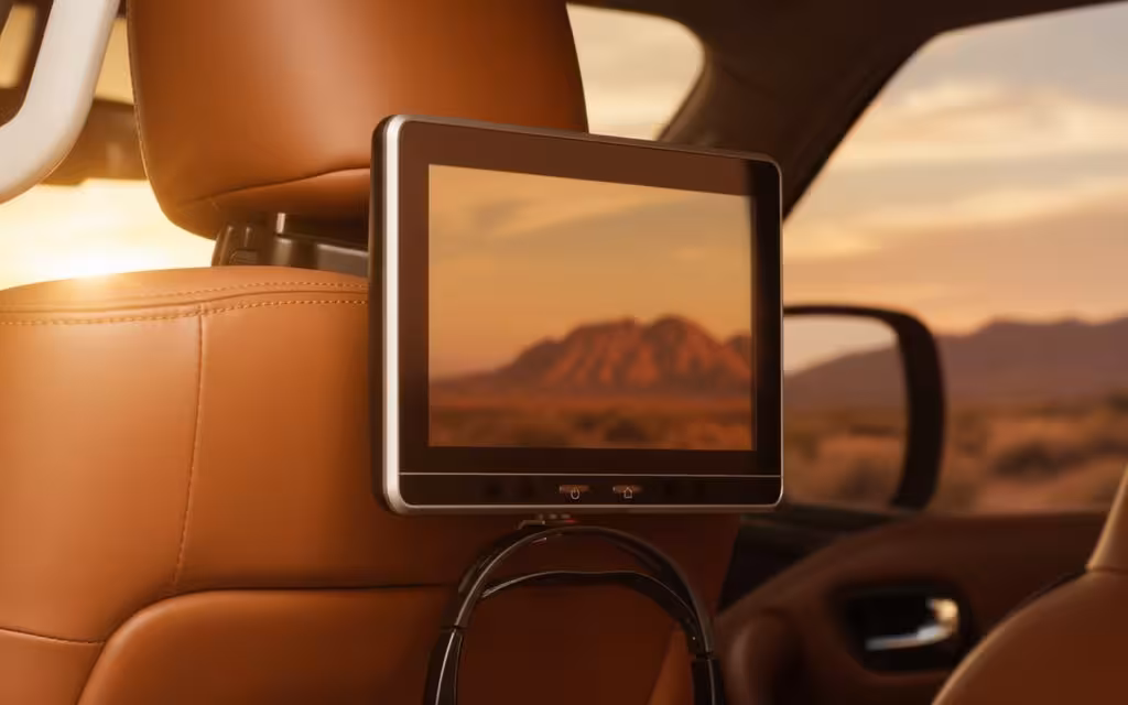 Nissan Patrol 2022 interior view showing trim – rental in Dubai