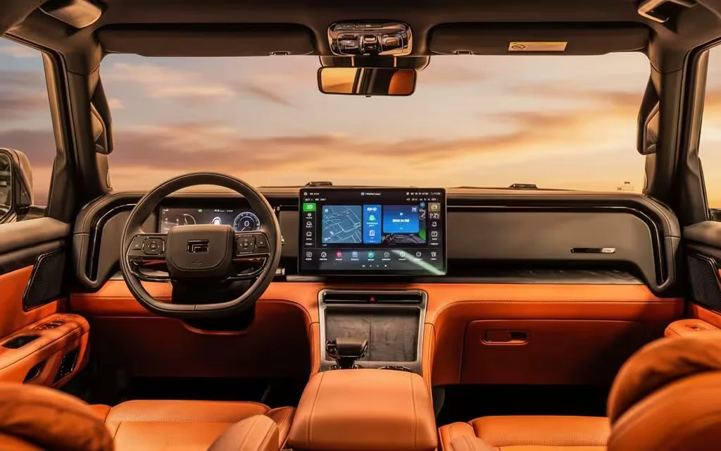 RoxMotor 01 2024 interior view showing trim – rental in Dubai