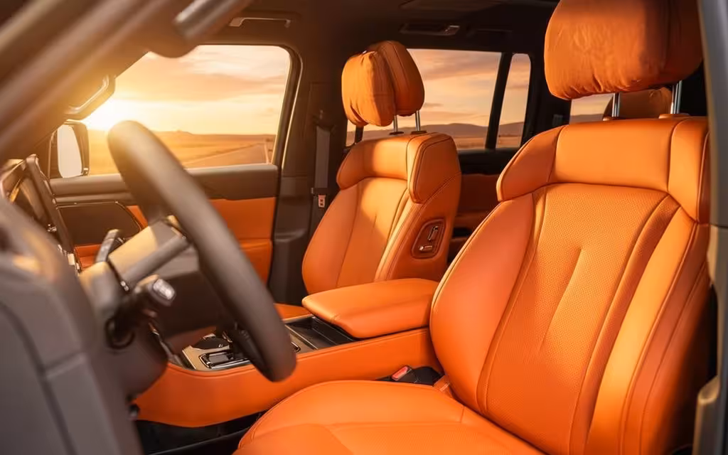 RoxMotor 01 2024 leather seats and cabin – rental in Dubai