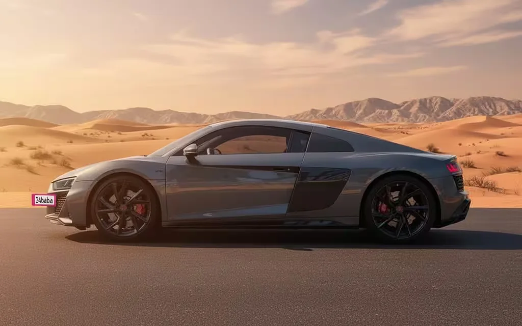 Audi R8 2023 Grey side profile