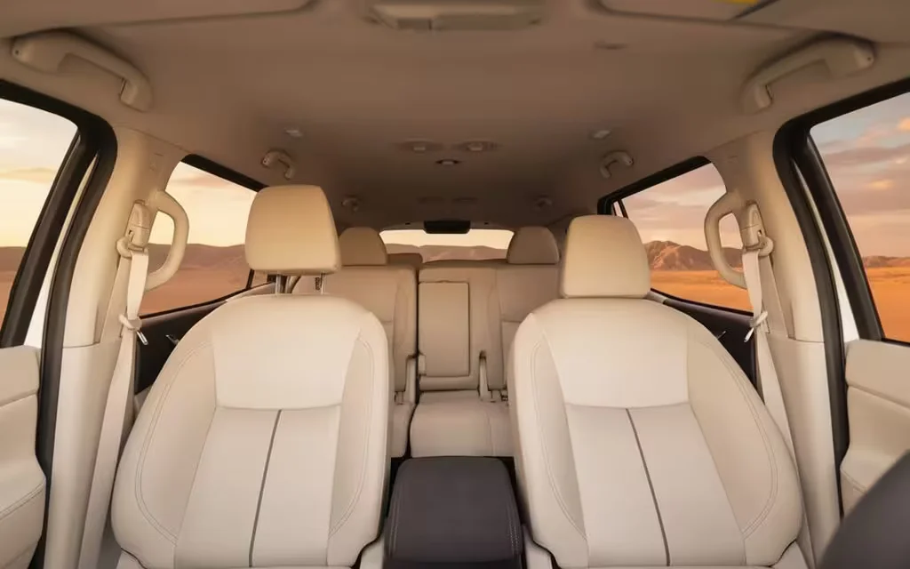 Nissan X Terra 2024 leather seats and cabin – rental in Dubai