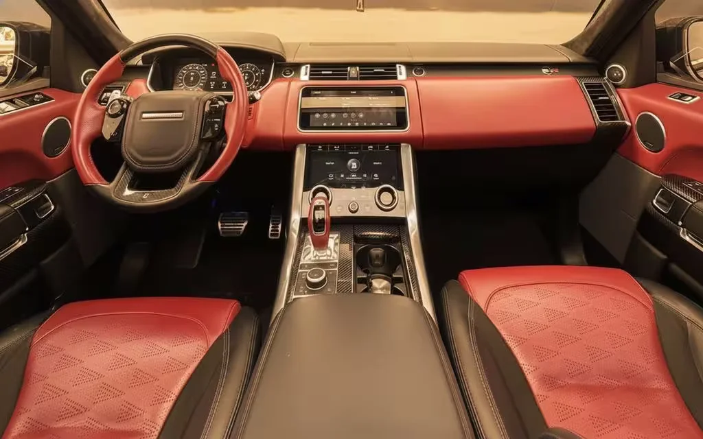 LandRover RangeRoverSport 2022 interior view showing trim – rental in Dubai