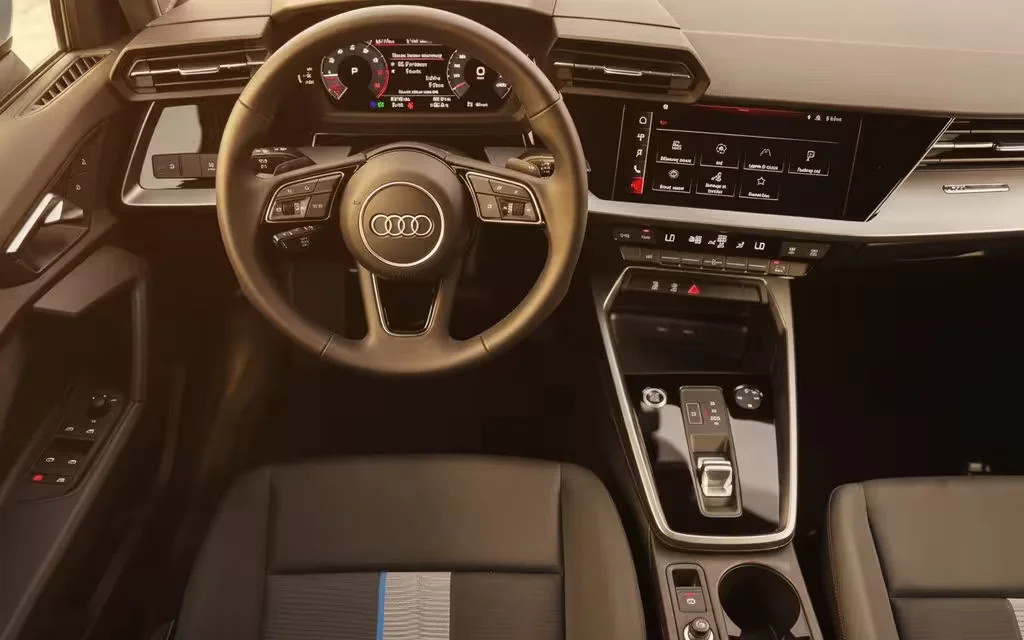 Audi A3 2023 interior view showing trim